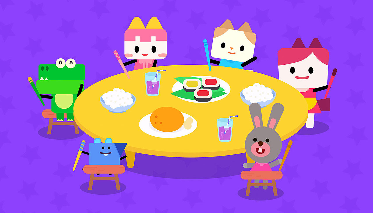 儿童app插画设计-优学猫逻辑