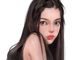 厚涂肖像步骤过程