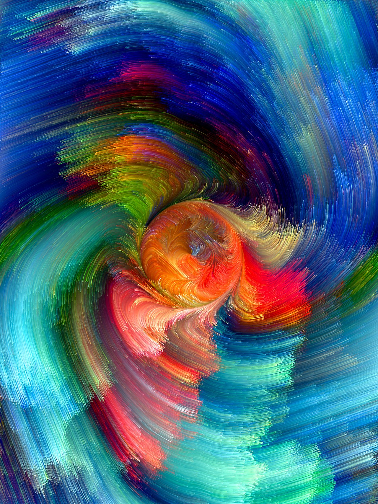 梦幻七彩质感底纹背景线条波浪设计素材