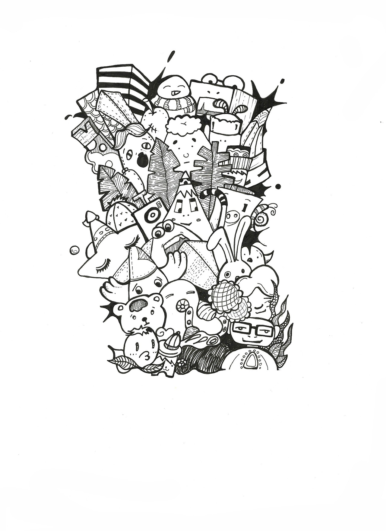 黑白装饰画（图ZMjE3NTkxNDE2） - 创作习作 - 站酷设计师泡影min原创素材 - 站酷ZCOOL