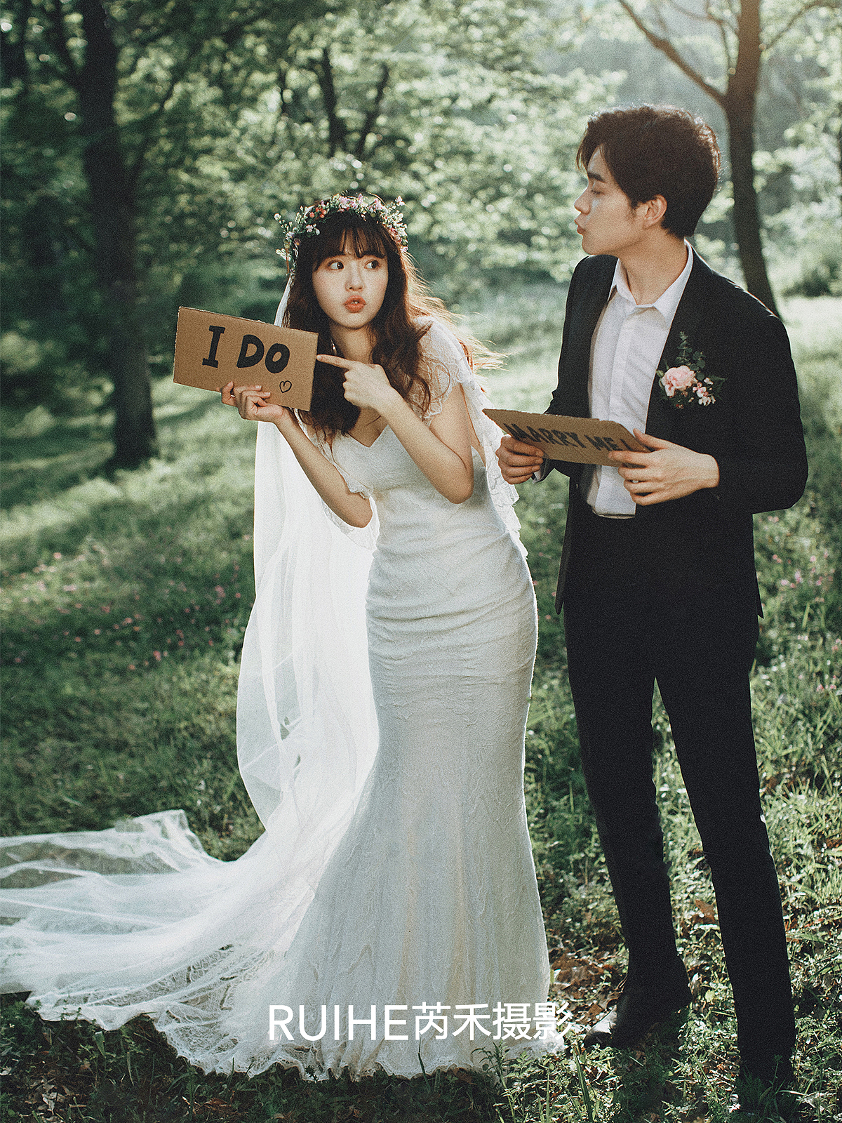 用电影婚纱照讲述一个爱情故事,出演一场爱情电影