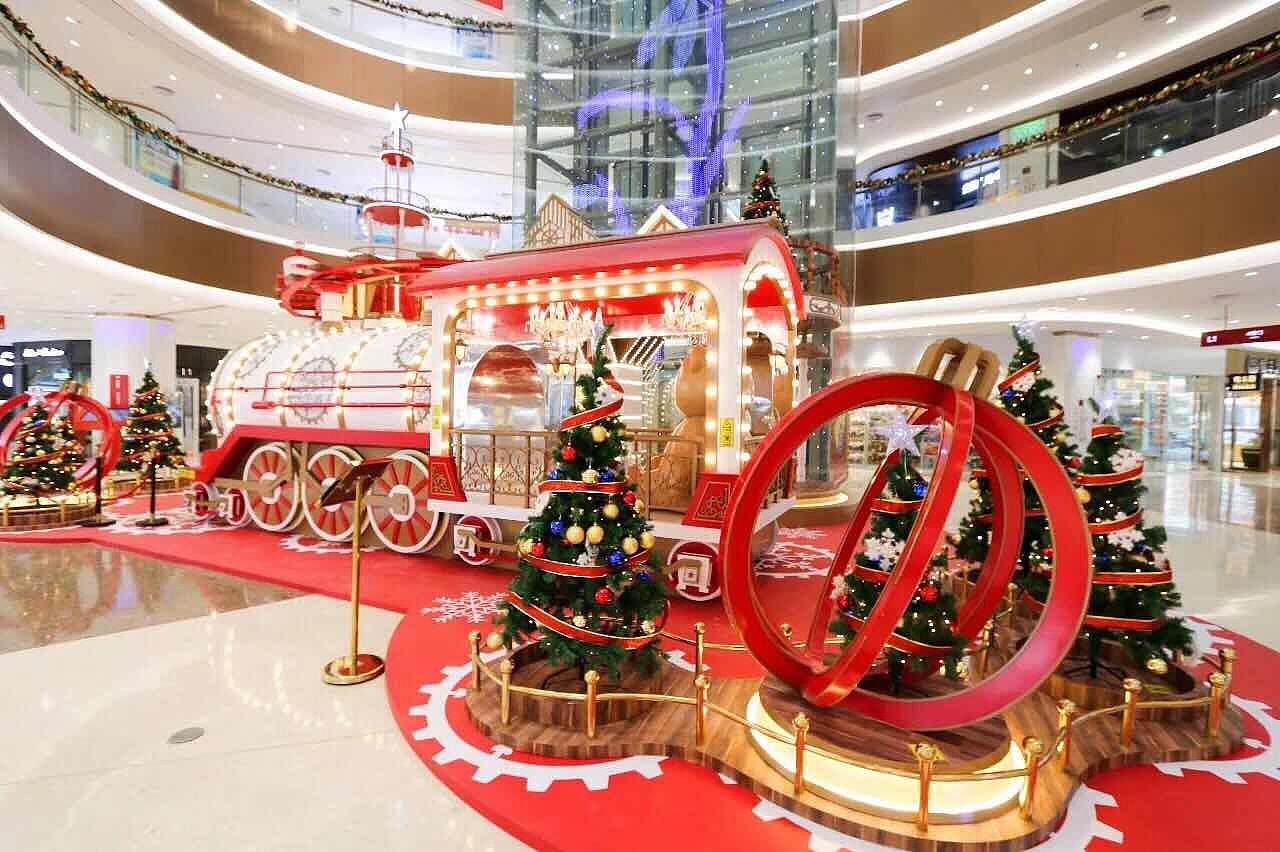 2017圣诞美陈|东汇城幸福列车圣诞美陈（图ZMTI1OTA4NjI4） - 其他三维 - 站酷设计师Kirua_y原创素材 - 站酷ZCOOL