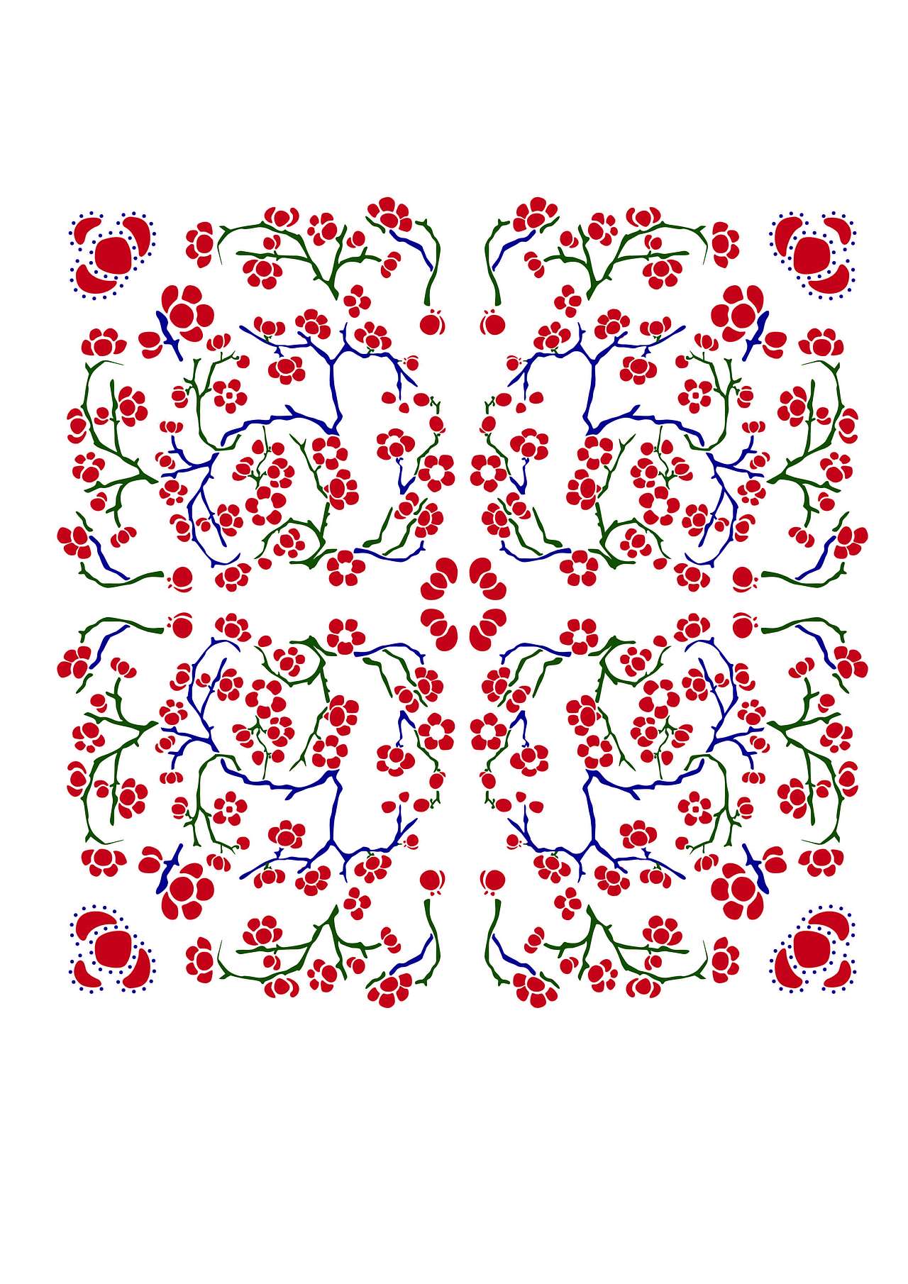 魏县传统花布印染工艺图案再生设计