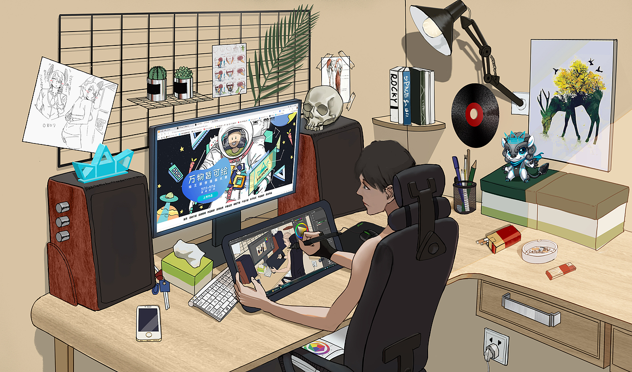 画师的日常系列（图ZMTc1MTExOTky） - 创作习作 - 站酷设计师lancer_1028原创素材 - 站酷ZCOOL