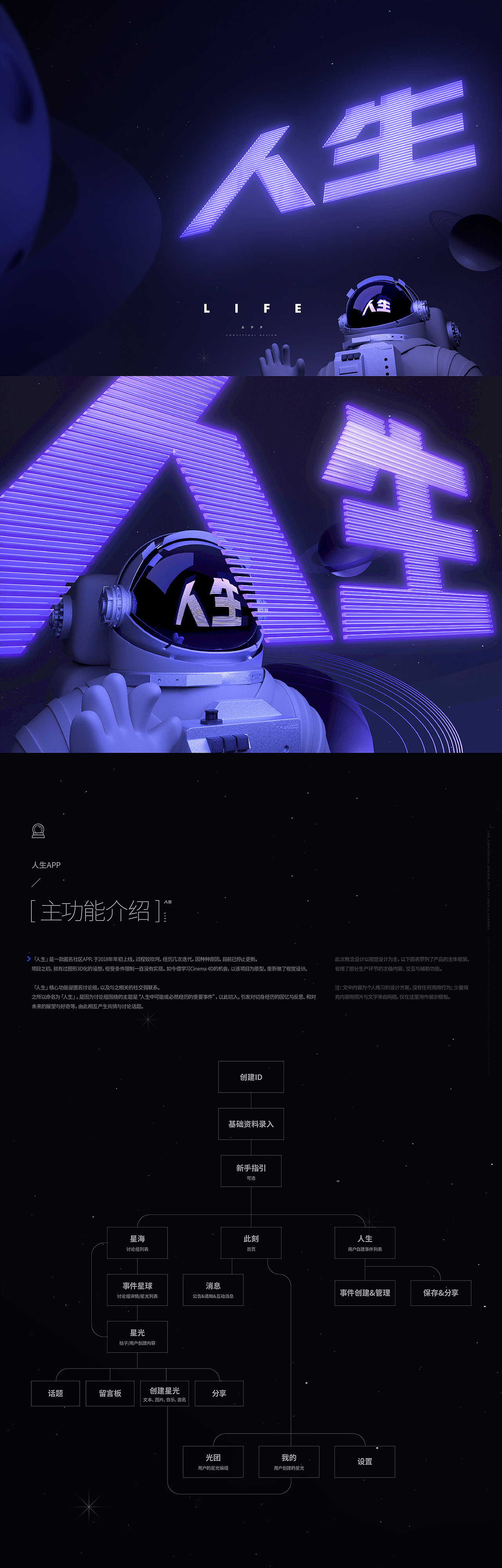 “人生”APP+C4D概念版（图ZMjA5MDAwMTg4） - APP界面 - 站酷设计师LQLQ_works原创素材 - 站酷ZCOOL