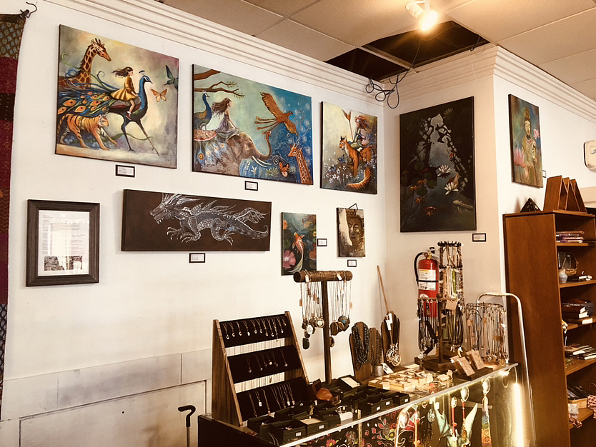 最近在美国卖纯艺术作品（与多家实体店合作）（图ZMzY2OTk4MDMy） - 绘画 - 站酷设计师胖蛇CHER原创素材 - 站酷ZCOOL