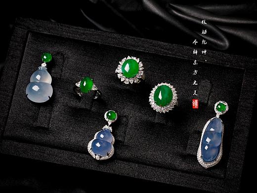 蚂蚁珠宝· 个人定制| 18K金镶嵌翡翠福豆\葫芦吊坠合集