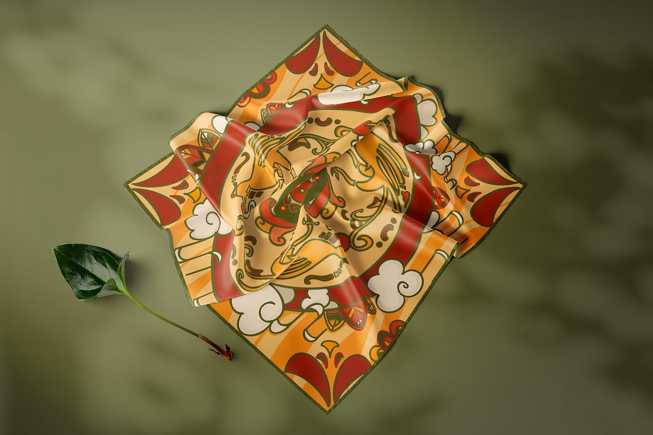 丝巾纹样设计