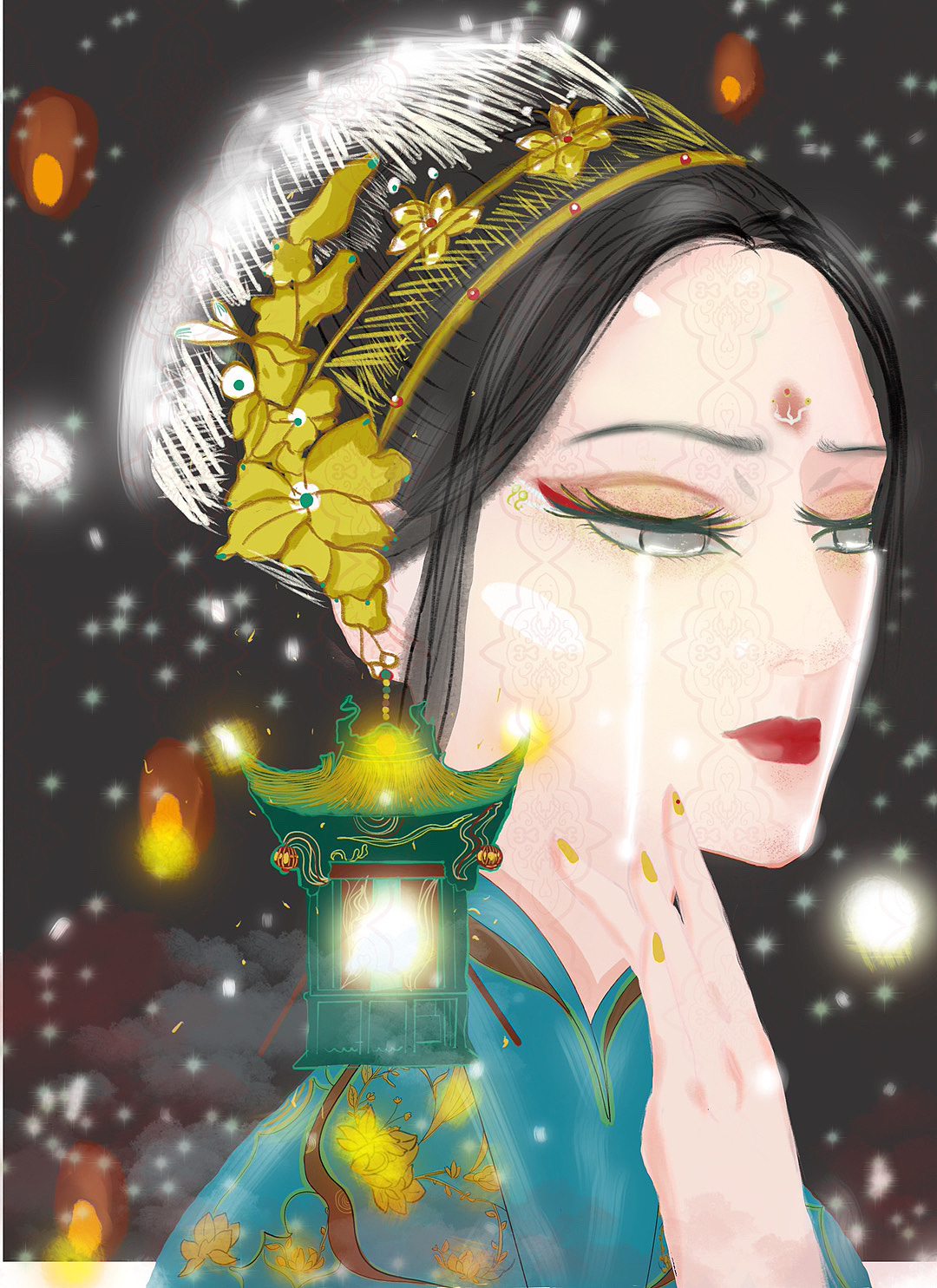 美人泉（图ZMjM3MTQ0NDc2） - 商业插画 - 站酷设计师肉肉丸会画画原创素材 - 站酷ZCOOL