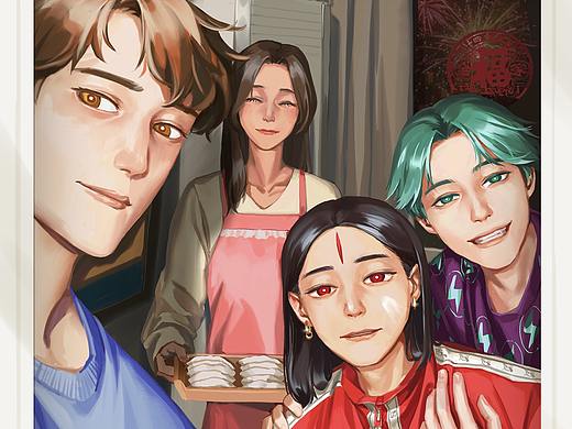 金吒的拍立得 2020新年快乐（个人主页-ZNDIzODMyMTY=） - 艺术插画 - 站酷设计师v嘎嘎_gaga原创素材 - 站酷ZCOOL