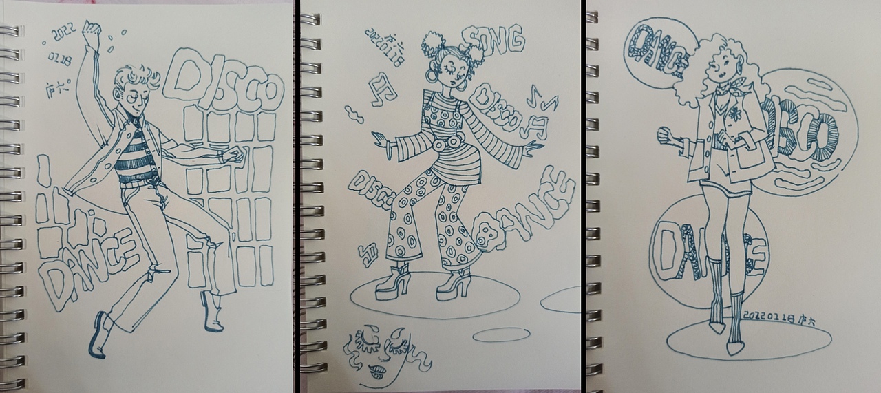 28天速写打卡:第三周——DISCO