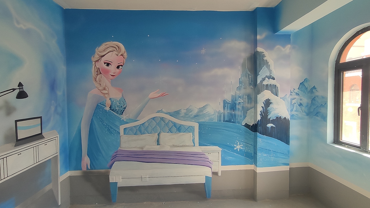 昆明太平新城万辉地产样板房3D彩绘—儿童房