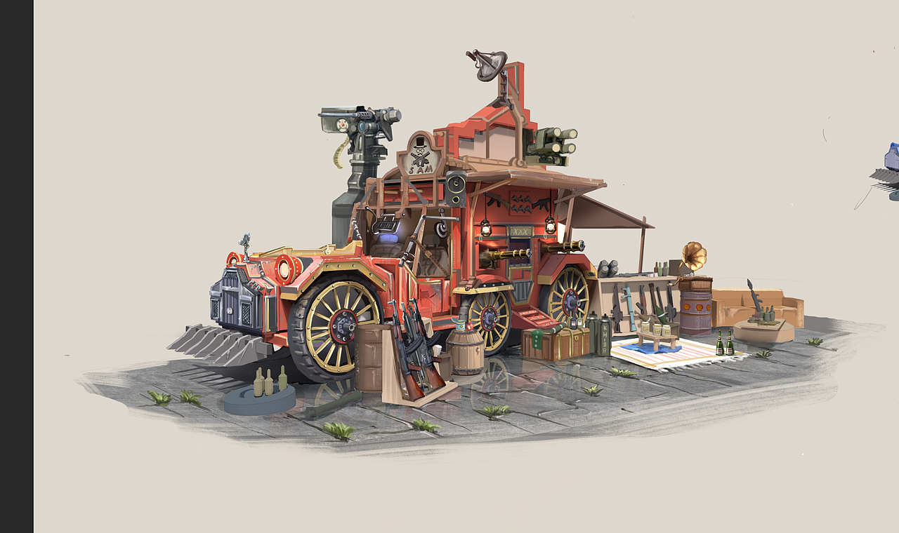 汽車商店（圖ZMjc1MTExNzU2） - 概念設(shè)定 - 站酷設(shè)計師MingYu1原創(chuàng)素材 - 站酷ZCOOL