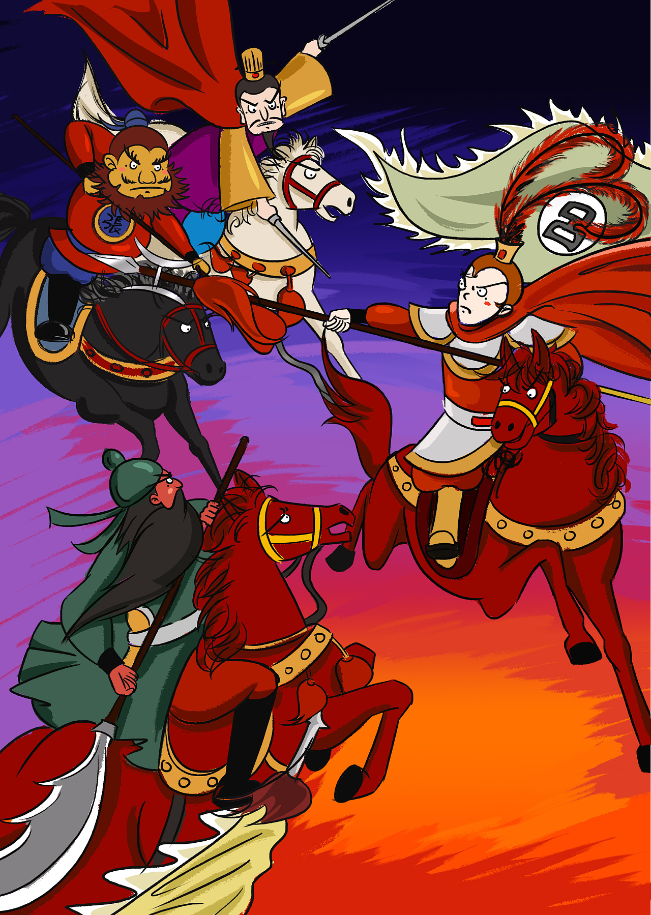 三国 书籍插画 绘本