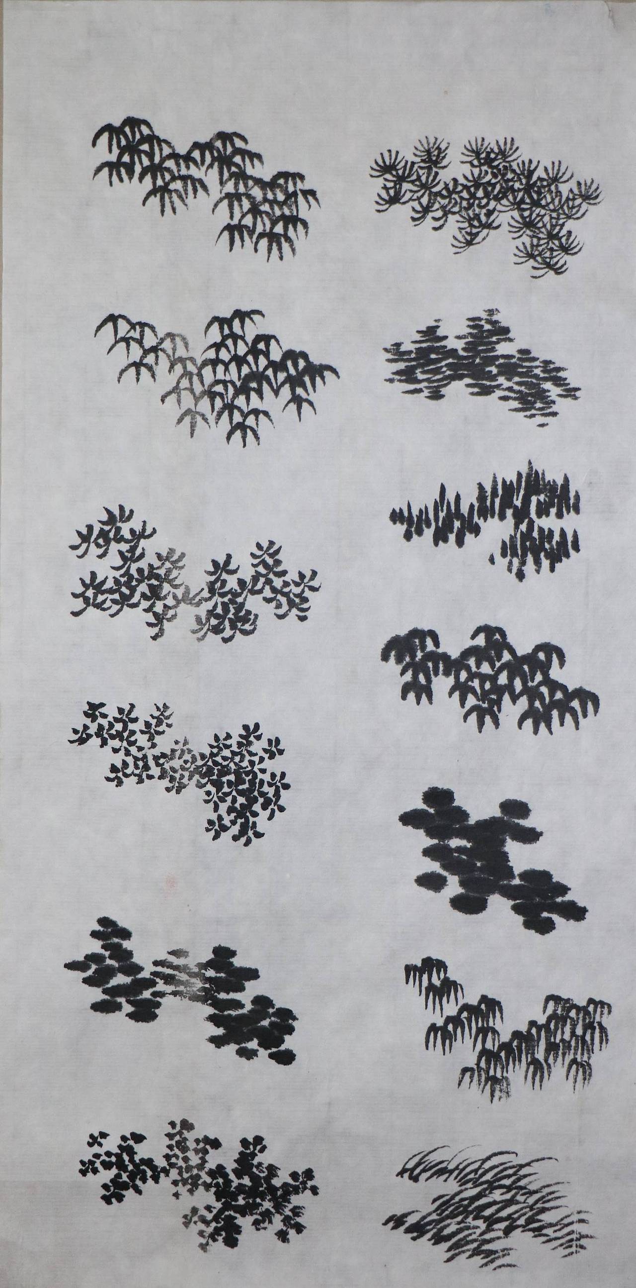 青绿山水中树的画法步骤图王军河绘