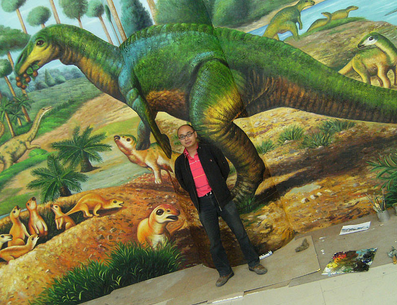 画家与作品,壁画,油画,3d立体画,3d壁画,博物馆壁画