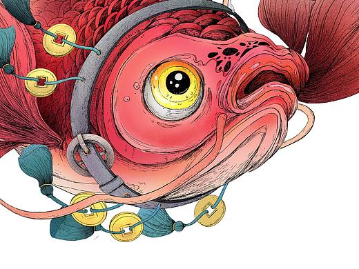 水密码双十二插画