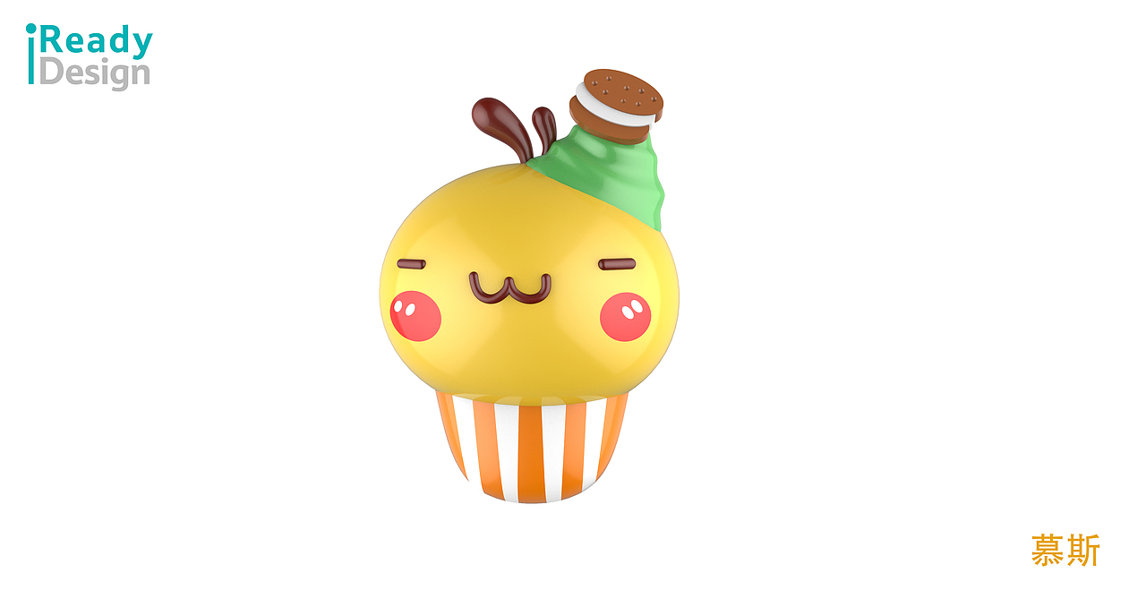 草莓慕斯3D贴