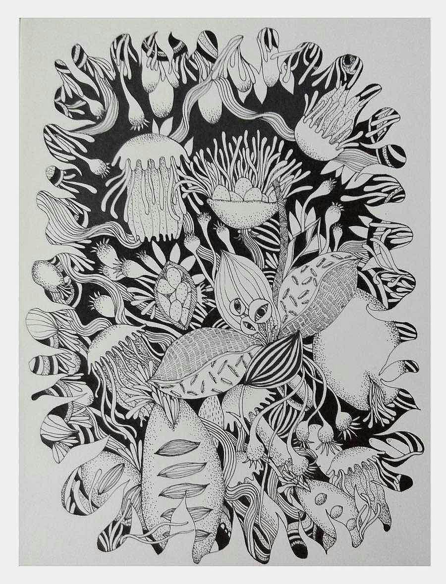 黑白装饰画（图ZNTY2MzE4MjA=） - 艺术插画 - 站酷设计师冬设计原创素材 - 站酷ZCOOL