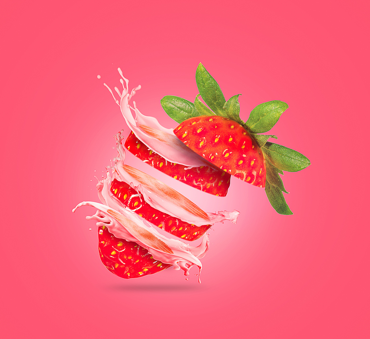 草莓,花,绿色叶子,高清草莓背景图片-千叶网
