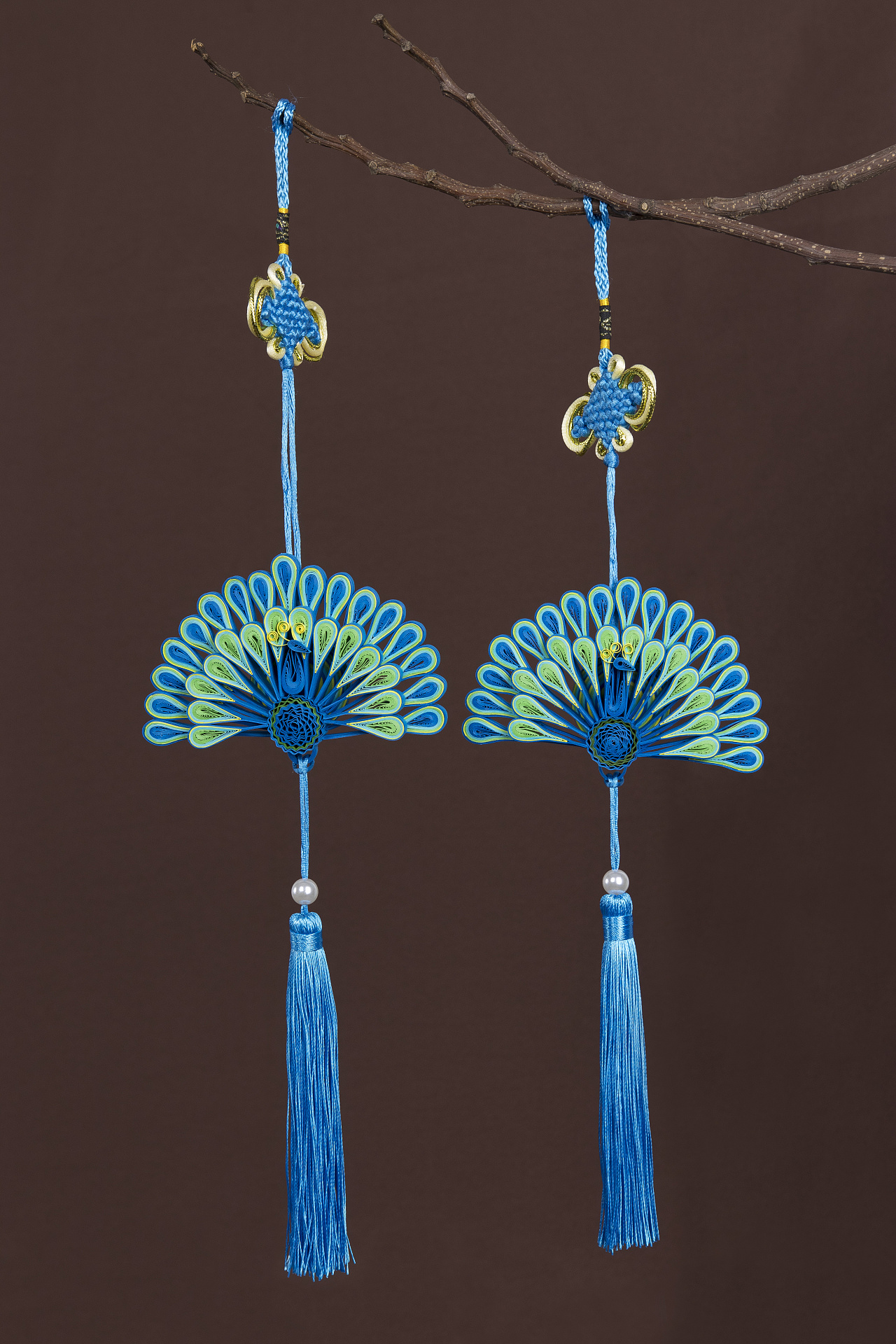 衍物- 《翠羽》衍纸挂饰|手工艺|其他手工艺|黎凯