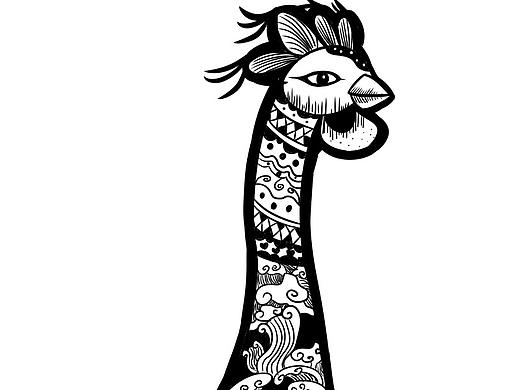 创意速写——公鸡