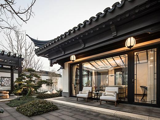 130㎡中式合院，一花一木，满庭芳华！