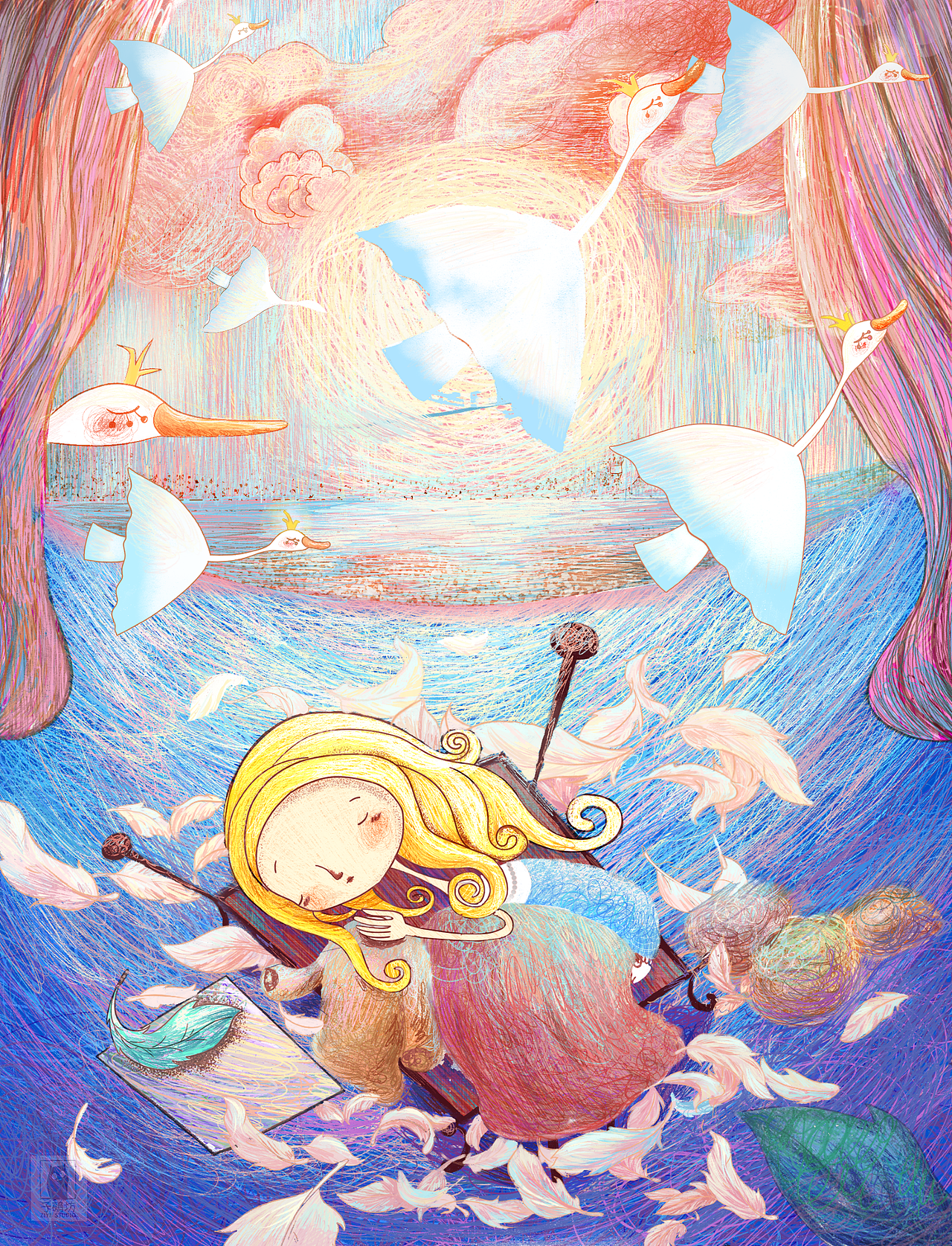 子鵺坊丨朗格彩色童话选封面图