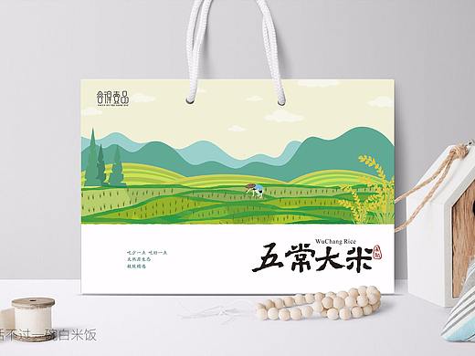 五常大米包装设计