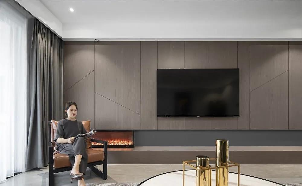 190㎡现代轻奢风格装修,都市格调拉满 