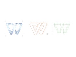 WPS logo创意图形