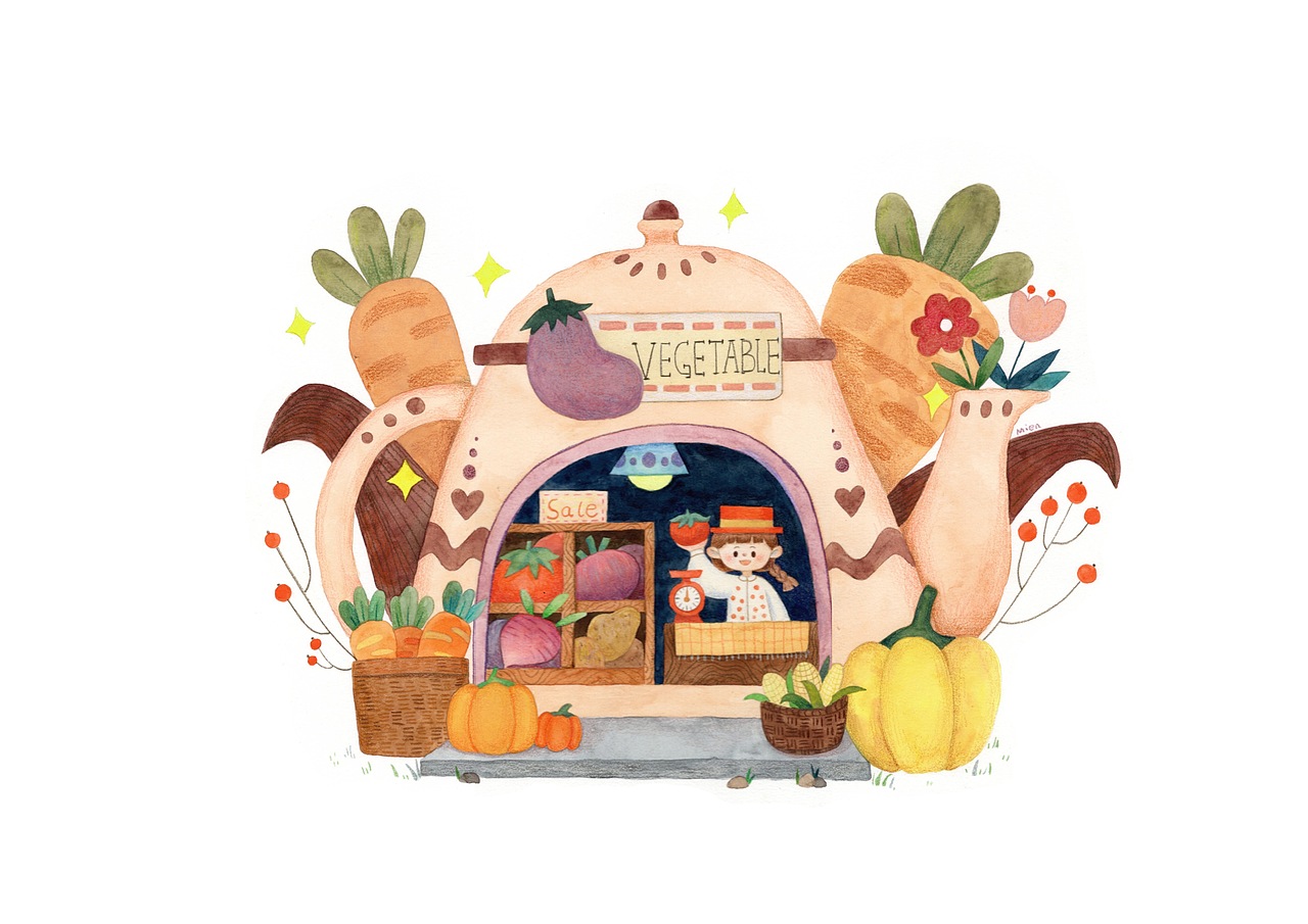茶壶商店（图ZMjgyNzIyNzA4） - 商业插画 - 站酷设计师老咸鱼米恩原创素材 - 站酷ZCOOL