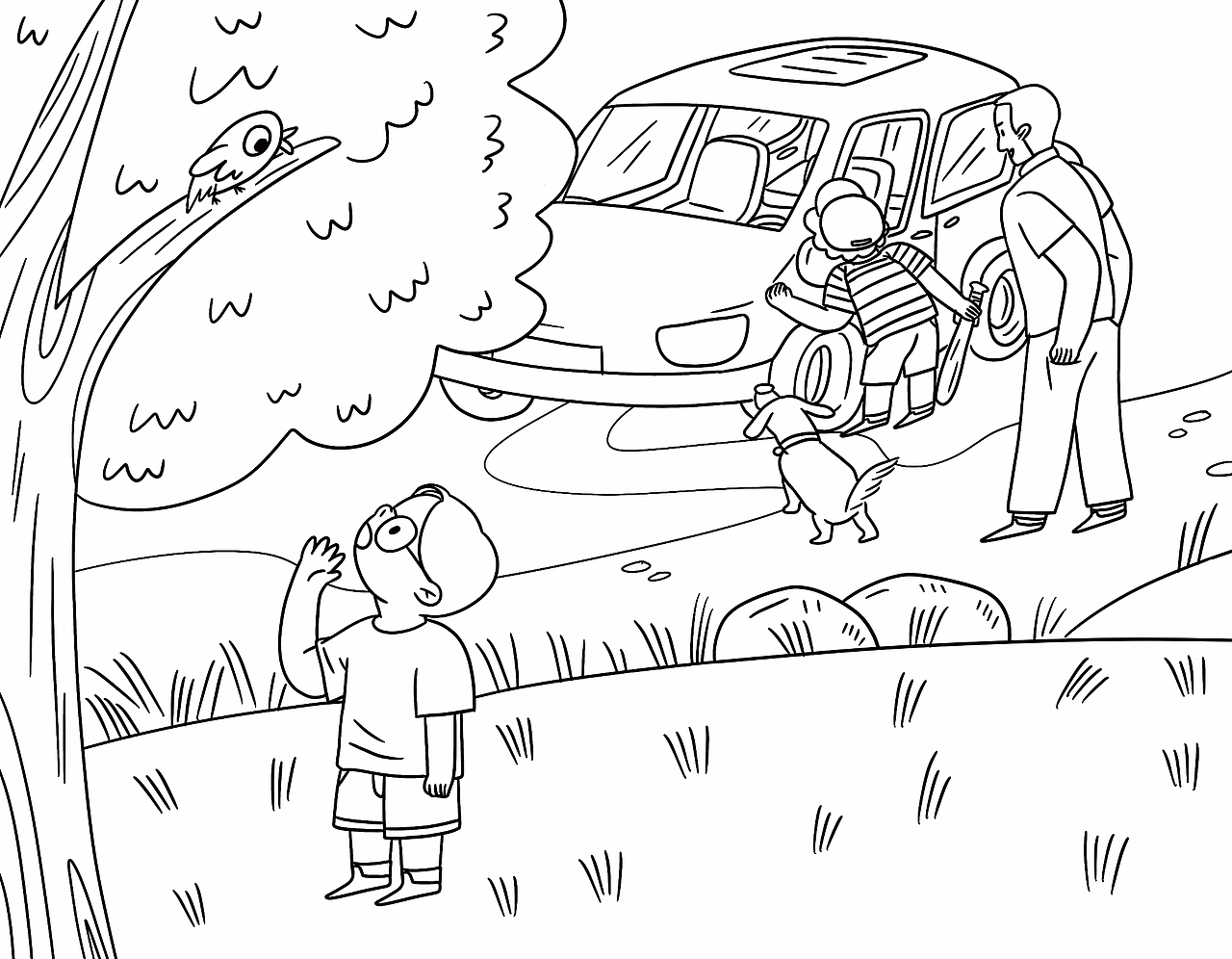 黑白儿童绘本故事集