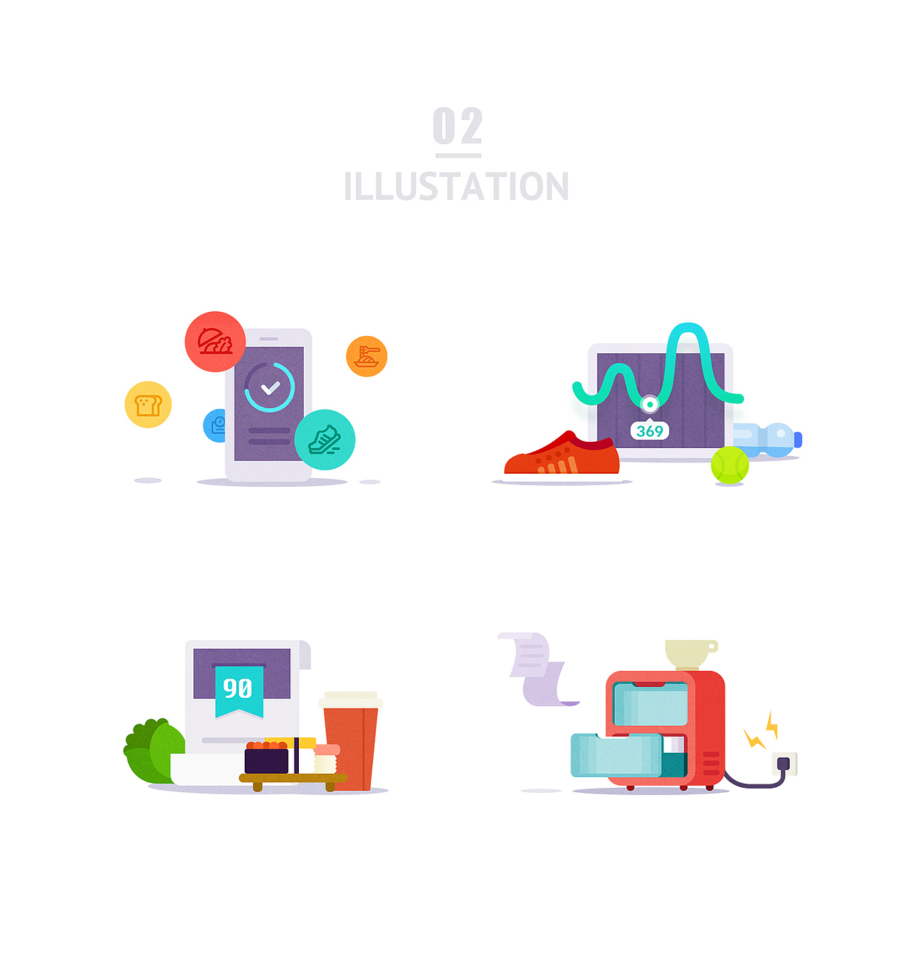 UI设计-Health app icalorie - 卡卡健康（图ZODk2MzExNTY=） - APP界面 - 站酷设计师plumtea原创素材 - 站酷ZCOOL