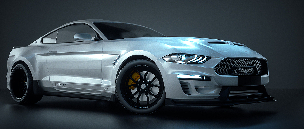 福特野马shelby汽车渲染