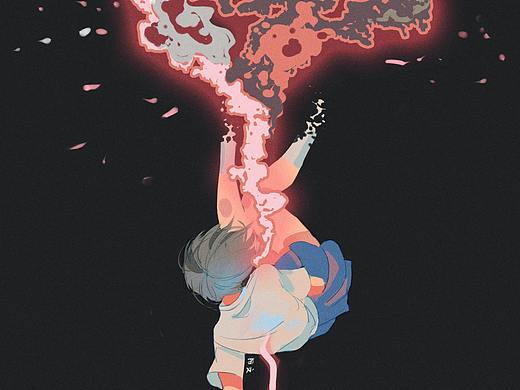 宇宙爆炸（個(gè)人主頁-ZNDkyNTA0MTY=） - 藝術(shù)插畫 - 站酷設(shè)計(jì)師三島由小文原創(chuàng)素材 - 站酷ZCOOL
