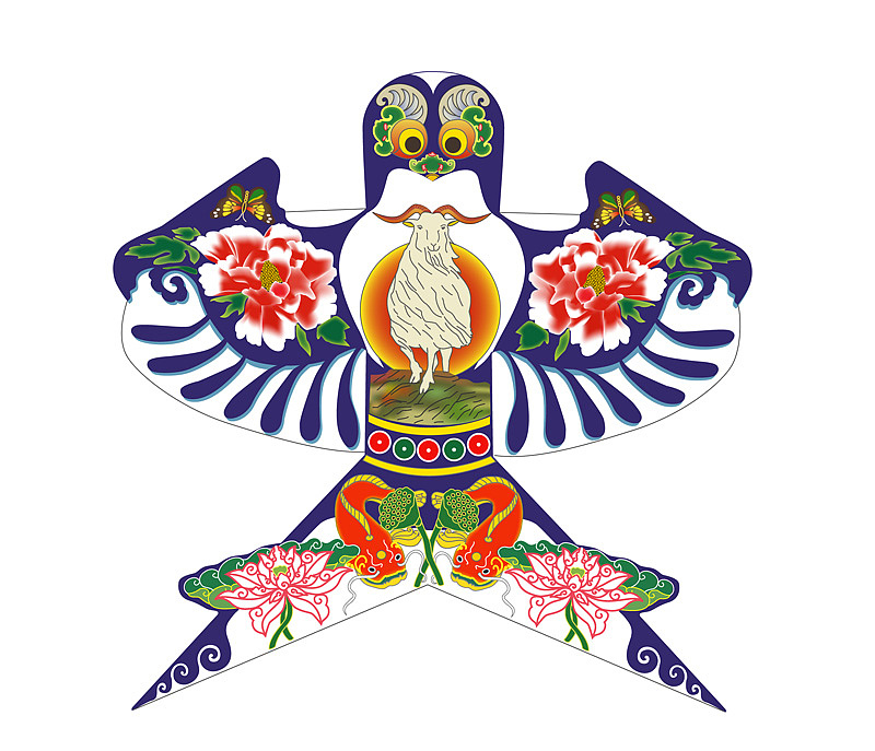 矢量绘传统风筝