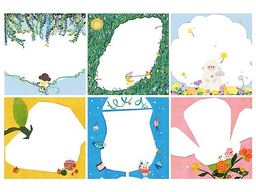 小红书全IP插画便利贴