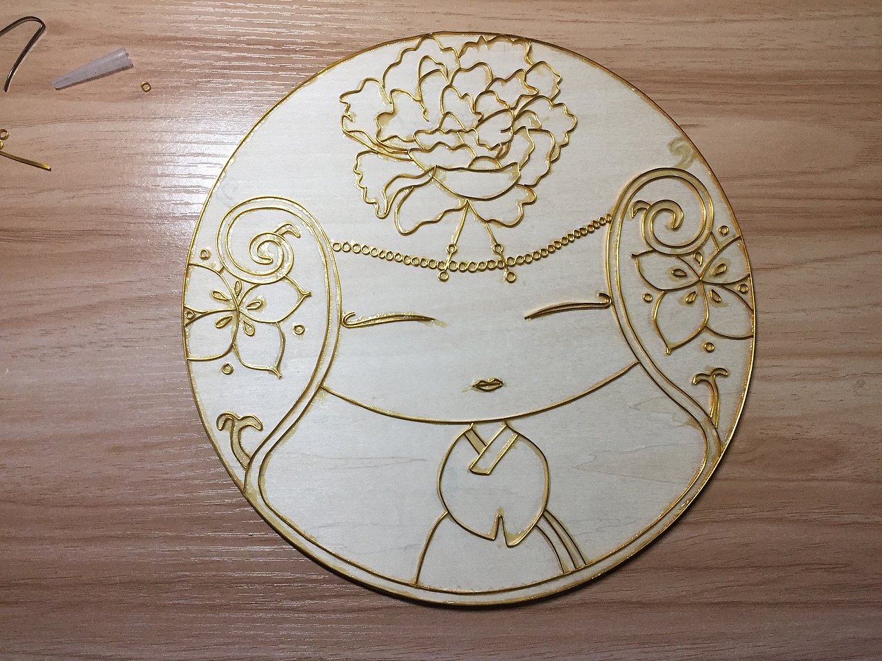 掐丝彩沙画,景泰蓝工艺