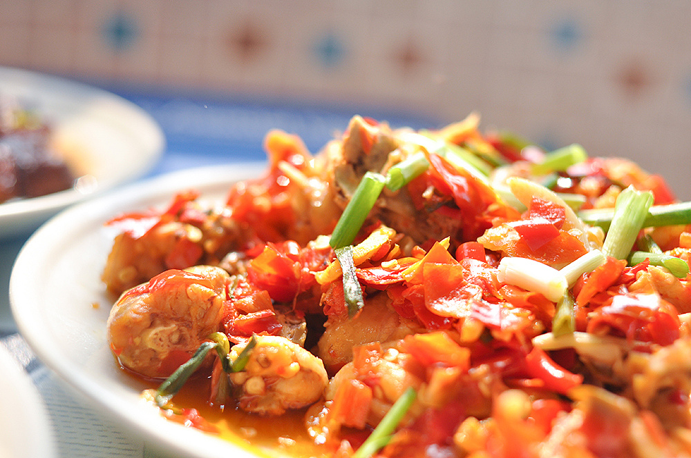 愉快滴周末-tiger先生的拿手小菜(沙茶酱排骨,剁椒蒸鸡块,日月什锦菜)