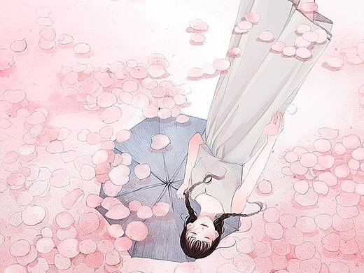 女孩的花