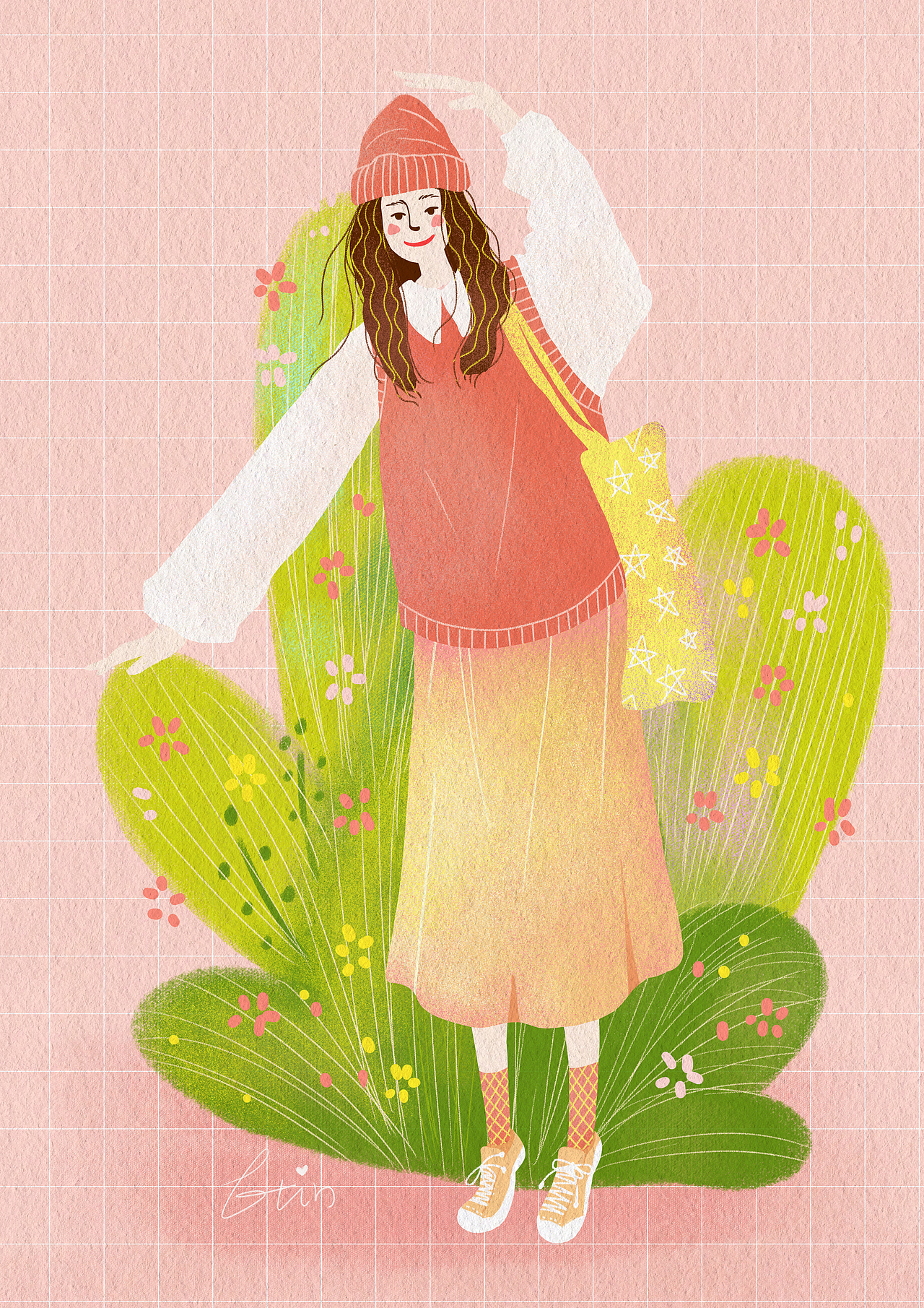 ETIN插画 | 奇奇怪怪的女孩系列......