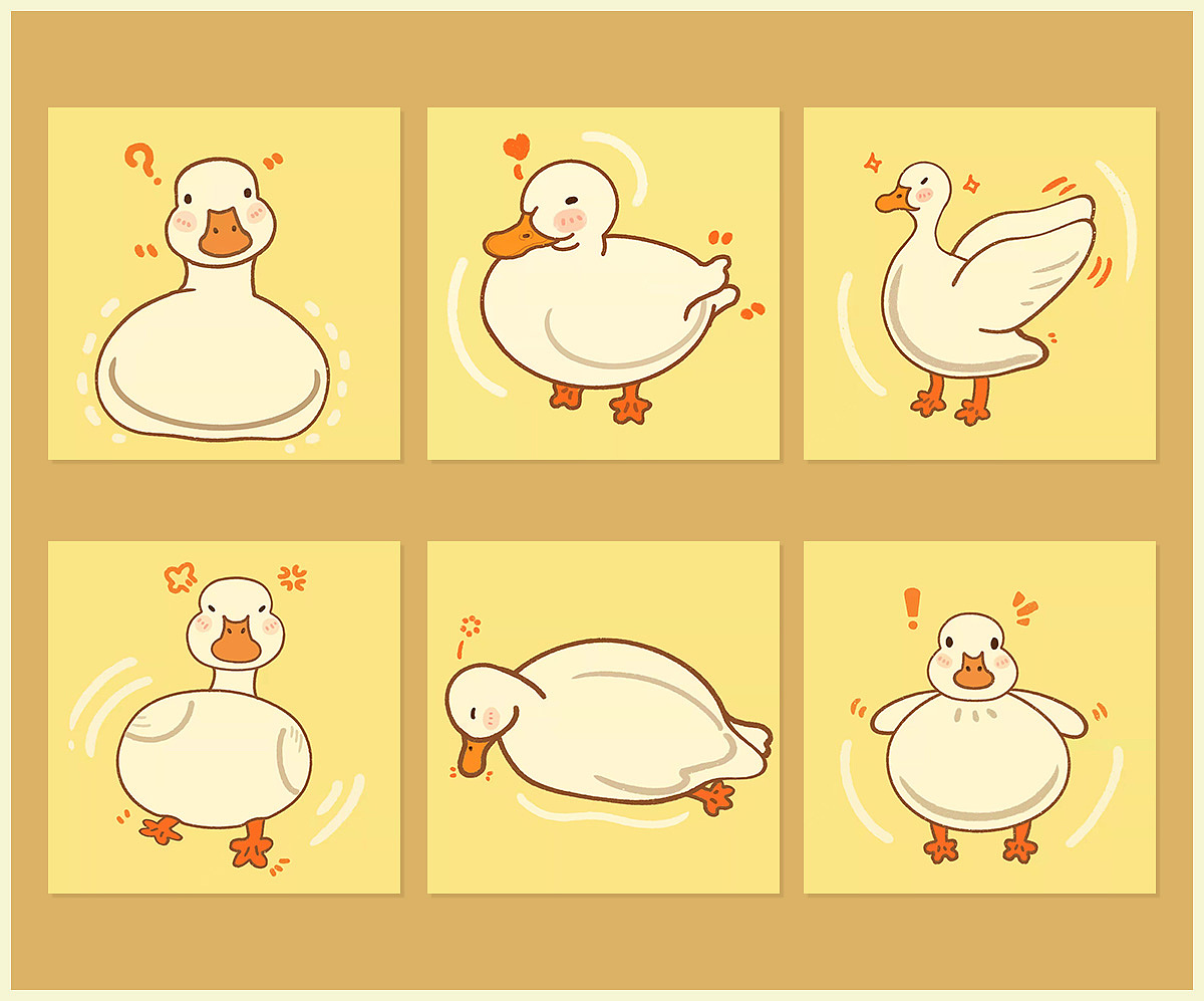 柯尔鸭文创插画设计