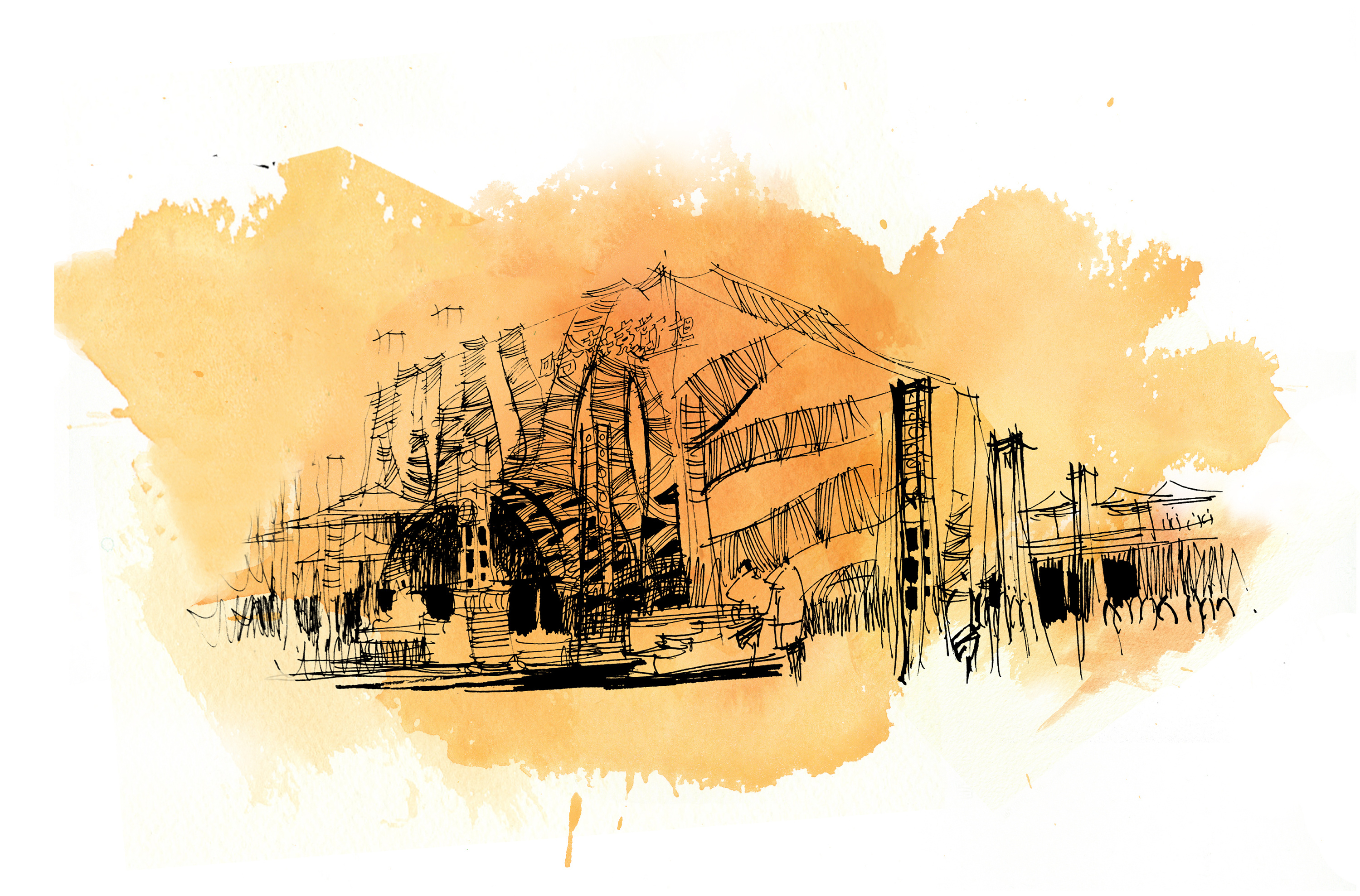 上海世博会|纯艺术|钢笔画|邓蒲兵 - 原创作品 - 站酷 (zcool)