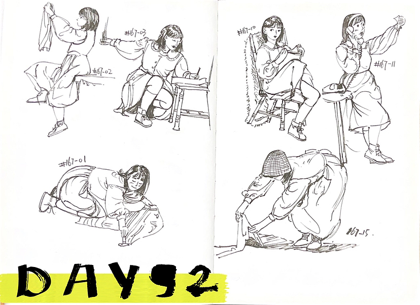 速写60天挑战第二次11月到12月（图ZMzMwMTc4MDA4） - 创作习作 - 站酷设计师易意Evelyn原创素材 - 站酷ZCOOL