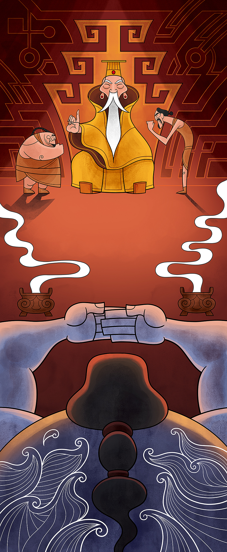 绘本《大禹治水》（图ZMjU2MzE5NzYw） - 绘本 - 站酷设计师机器人61号原创素材 - 站酷ZCOOL