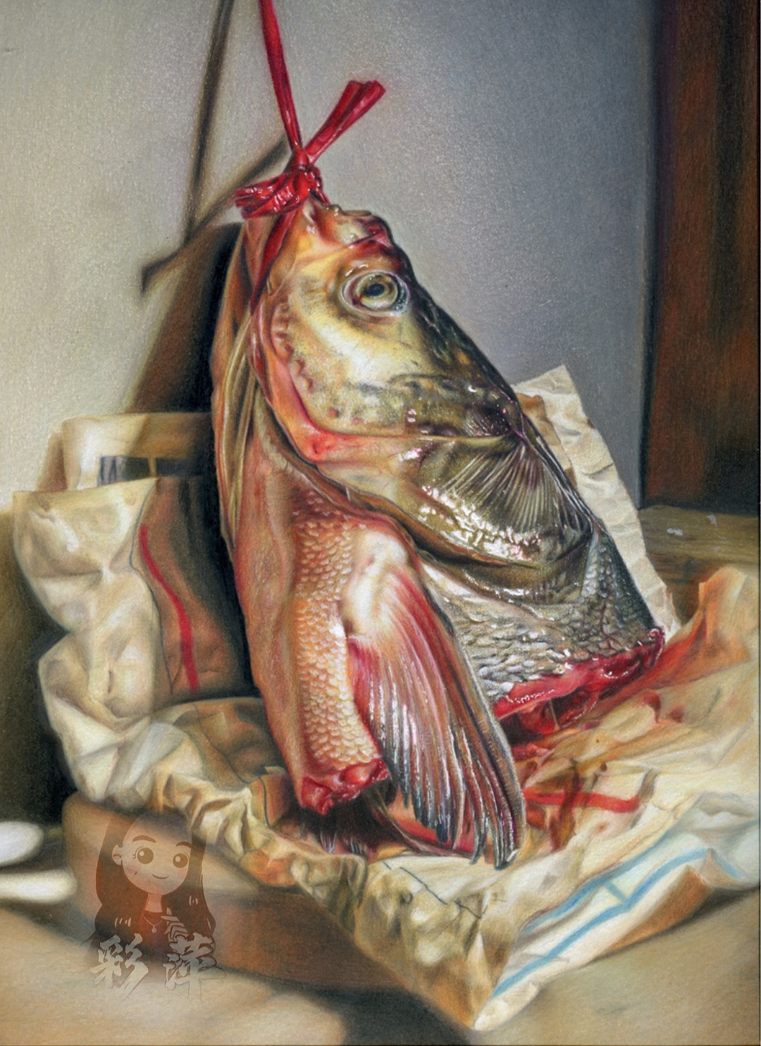 彩鉛-胖頭魚(yú)（圖ZMjY1OTE0MjQ4） - 繪畫(huà) - 站酷設(shè)計(jì)師心悅彩鉛繪原創(chuàng)素材 - 站酷ZCOOL