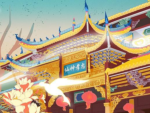万寿宫插画二