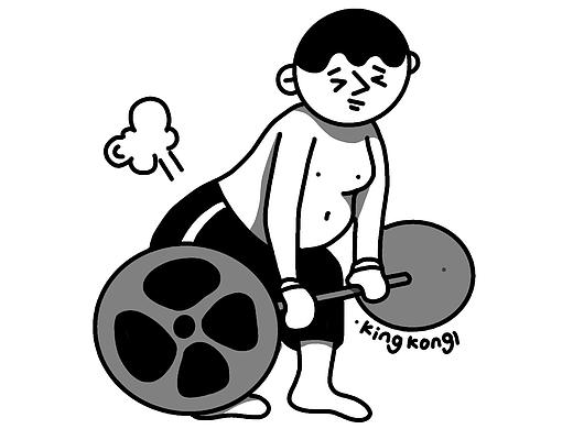 黑白插画——阿呆的日常11（个人主页-ZNTEzMTgyMDg=） - 商业插画 - 站酷设计师会画画的金刚原创素材 - 站酷ZCOOL