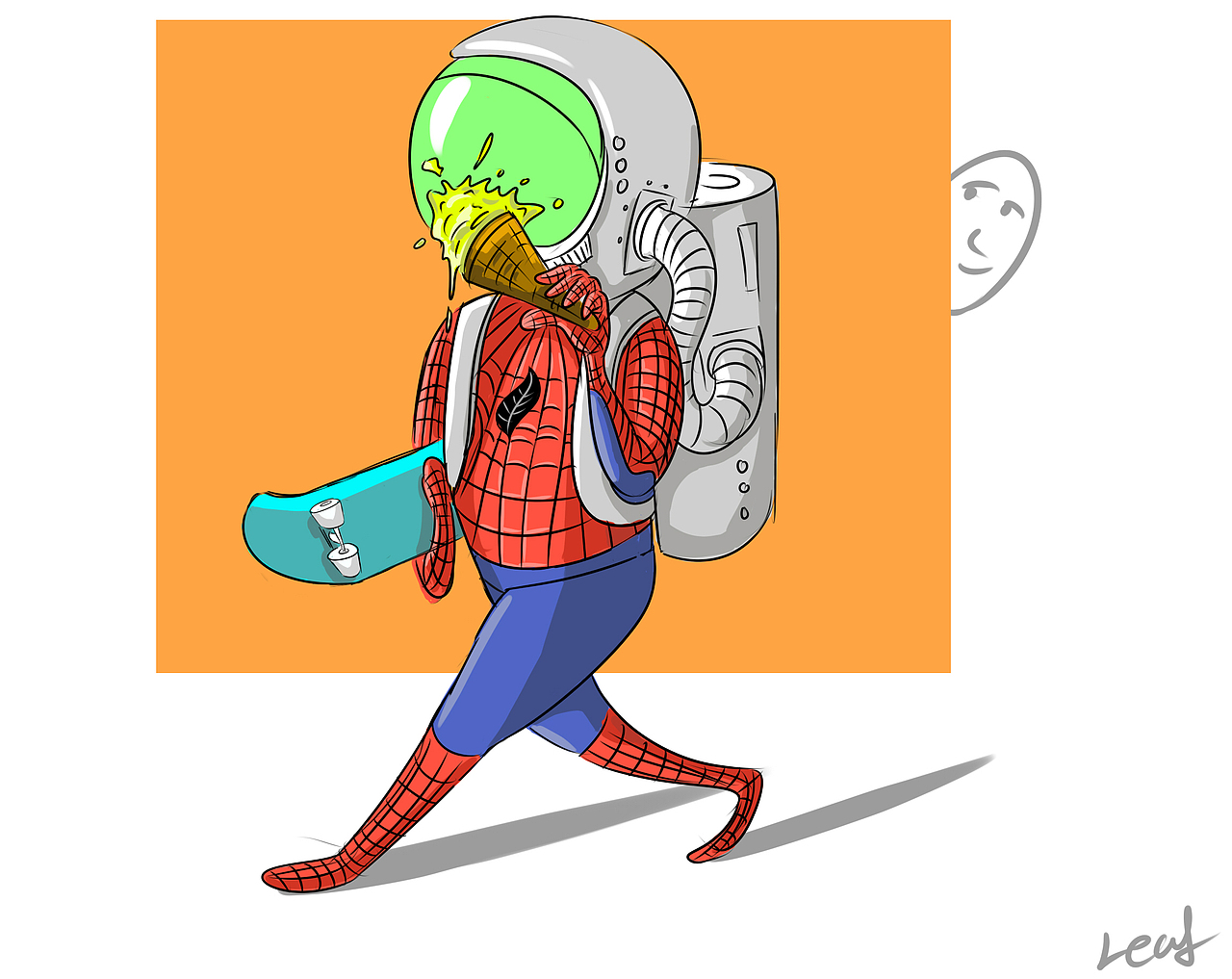 宇航员系列（图ZOTAxMDM4ODQ=） - 创作习作 - 站酷设计师leaf在哪里原创素材 - 站酷ZCOOL